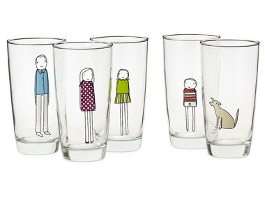 Slide image for gallery: 3308 | Комментарий lady.mail.ru: стаканы Family Glassware обеспечат радостное семейное чаепитие