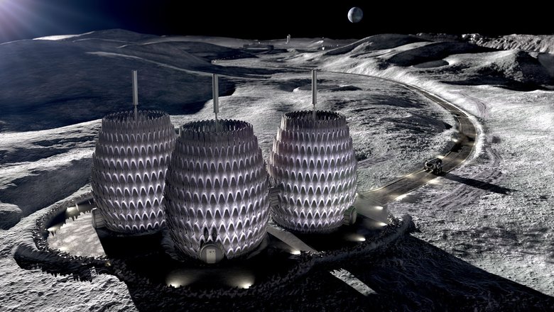 Концепт дизайнеров из Space Exploration Architecture, который реалистичнее всего демонстрирует то, как будут выглядеть жилые дома на Луне.