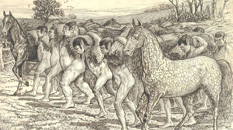Гуигнгнмы и их рабы еху. Изображение: sci-news.com 