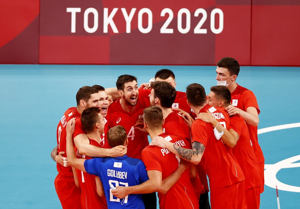 Российские волейболисты уверенно обыграли сборную Туниса на групповом этапе Олимпиады-2020