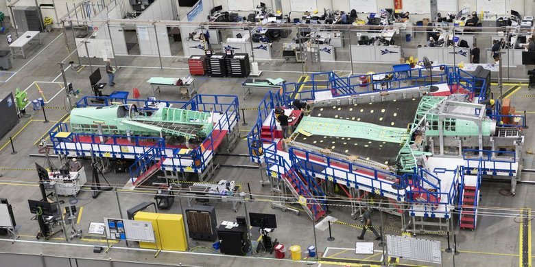 Lockheed Martin строит самолет на заводе в Палмдейле, Калифорния. Фото: Lockheed Martin