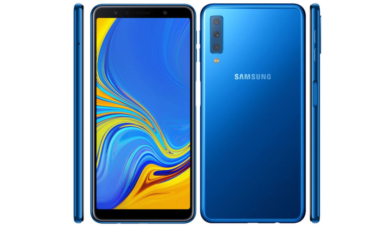 Samsung Galaxy A7 (2018) представлен официально: сканер отпечатка на боку,  тройная основная камера - Hi-Tech Mail.ru