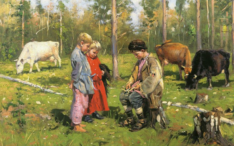 Владимир Маковский «Пастушки» (1903) 