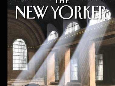 Slide image for gallery: 12783 | «The New Yorker» поместил на обложку здание опустевшего Центрального вокзала Нью-Йорка