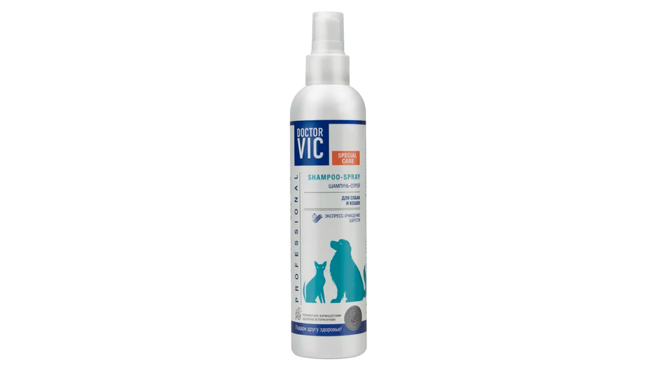 Сухой шампунь для кошек Doctor VIC Shampoo-spray Сухой шампунь для кошек Doctor VIC Shampoo-spray