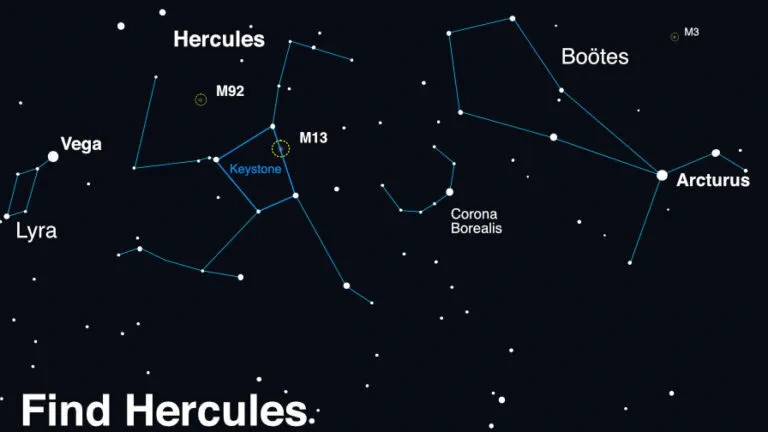 Как найти С-образное созвездие Северной Короны, расположенное между Волопасом и Геркулесом