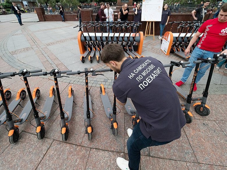 Прокат электросамокатов в Москве. Фото: mos.ru