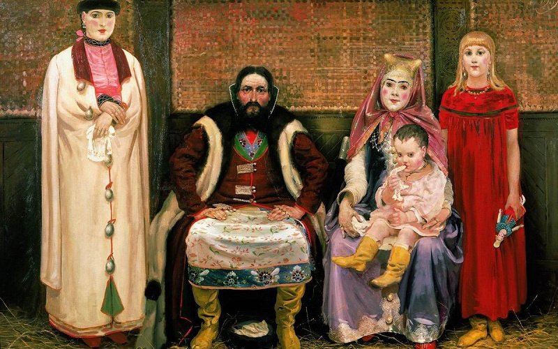 А.П. Рябушкин «Семья купца в XVII веке», 1896 г.