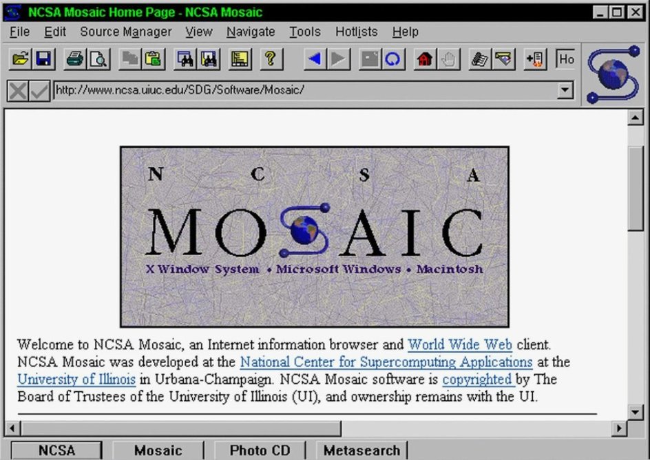 Mosaic — прообраз современных браузеров