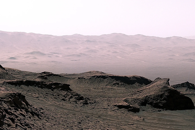 Снимок поверхности Марса с марсохода Curiosity Снимок поверхности Марса с марсохода Curiosity