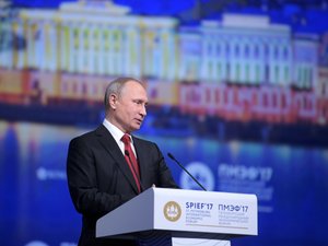 Владимир Путин на ПМЭФ-2017