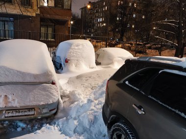 Снег в Москве 2022