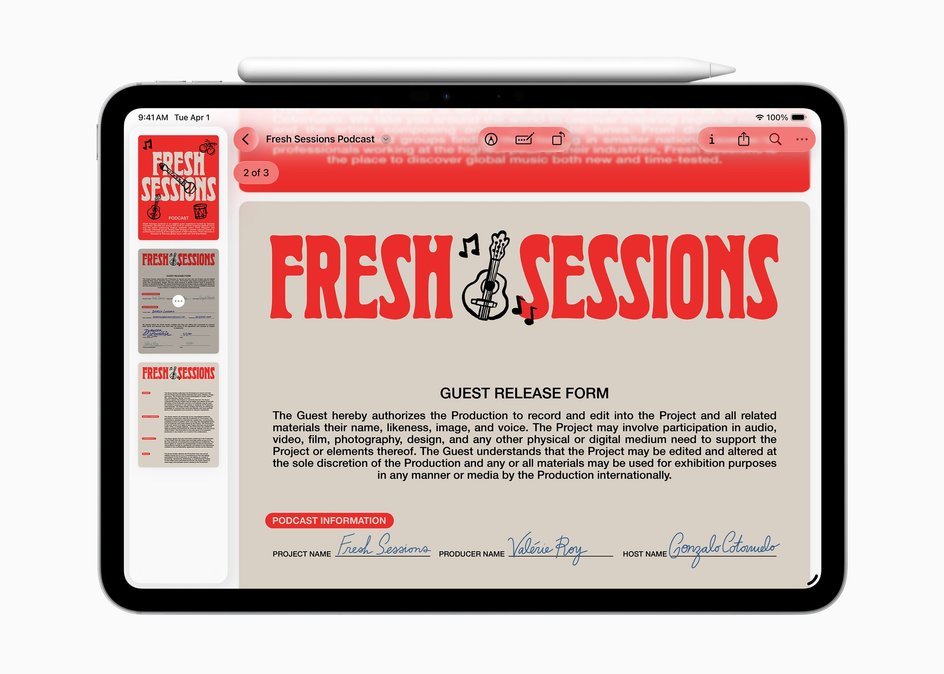 Preview iPadOS 26 скриншот Preview iPadOS 26 скриншот