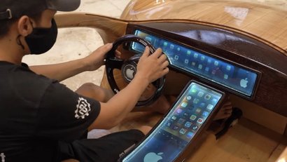 Apple Car из дерева