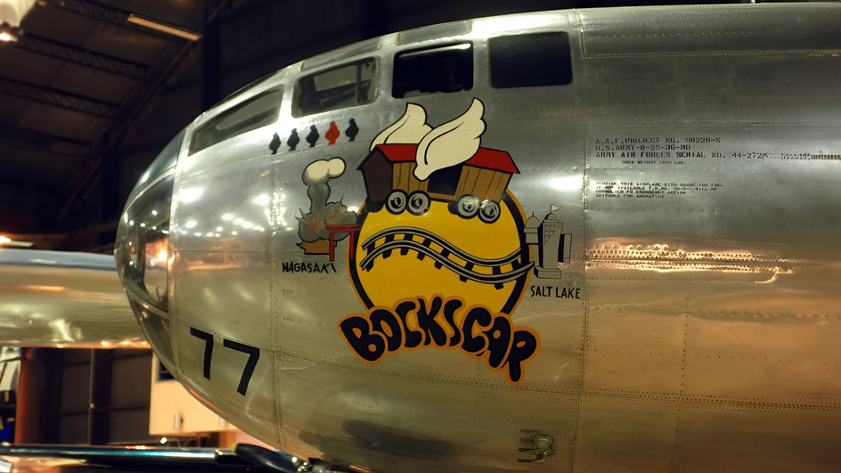 Бомбардировщик B-29, сбросивший ядерную бомбу на Нагасаки