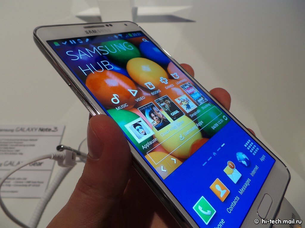 Samsung на IFA 2013: смартфон GALAXY Note 3 и часы GALAXY Gear - Hi-Tech  Mail.ru