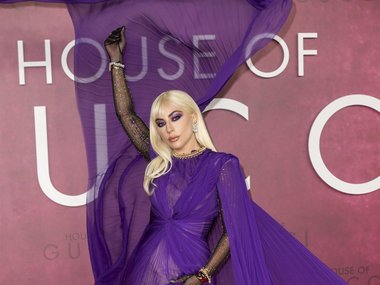 Slide image for gallery: 6909 | Леди Гага на британской премьере фильма "Дом Gucci", 2021 г. | Фото: legion-media.ru