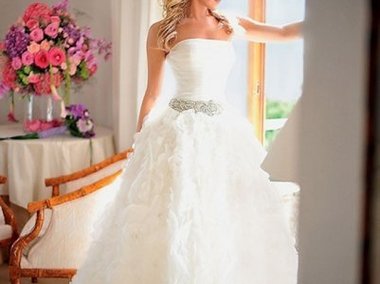 Slide image for gallery: 3917 | Комментарий «Леди Mail.Ru»: Невеста выбрала очень нежное платье
