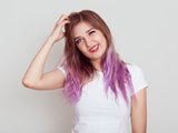 Девушка с цветными волосами, Окрашивание волос, Фиолетовые кончики Девушка с цветными волосами, Окрашивание волос, Фиолетовые кончики