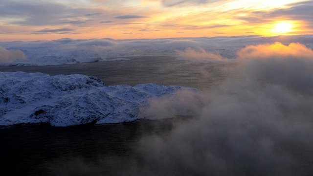 Вид на Баренцево море Вид на Баренцево море