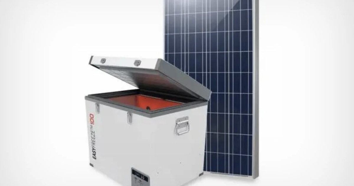 Холодильник с солнечными панелями может работать 40 часов без сети
