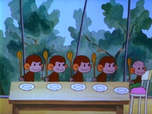 Кадр из Как обезьянки обедали