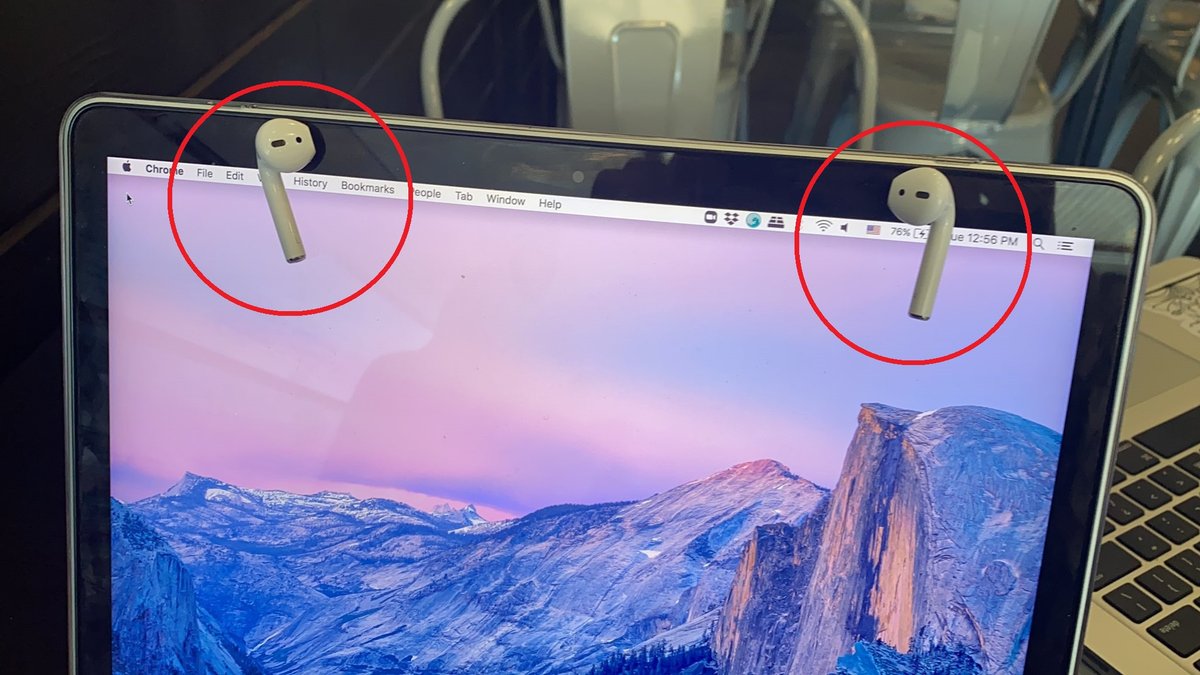 Владельцы AirPods примагничивают наушники к экрану MacBook. Что происходит  - Hi-Tech Mail.ru