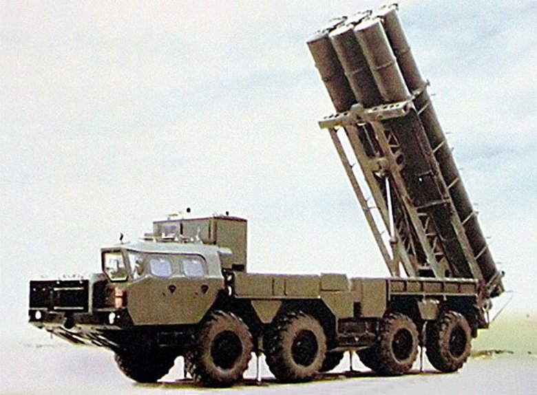 Самоходная пусковая установка 9В2413 комплекса РК-55 &quot;Рельеф&quot; - SSC-X-4 SLINGSHOT (Soviet Military Power, 1989 г.)
