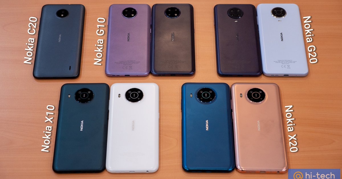 Nokia представила сразу 6 новых смартфонов. От 7,5 до 32 тысяч рублей