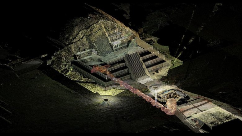 Цифровая реконструкция туннеля под пирамидой в Теотиуакане. Фото: Instituto Nacional de Antropología e Historia (INAH) 
