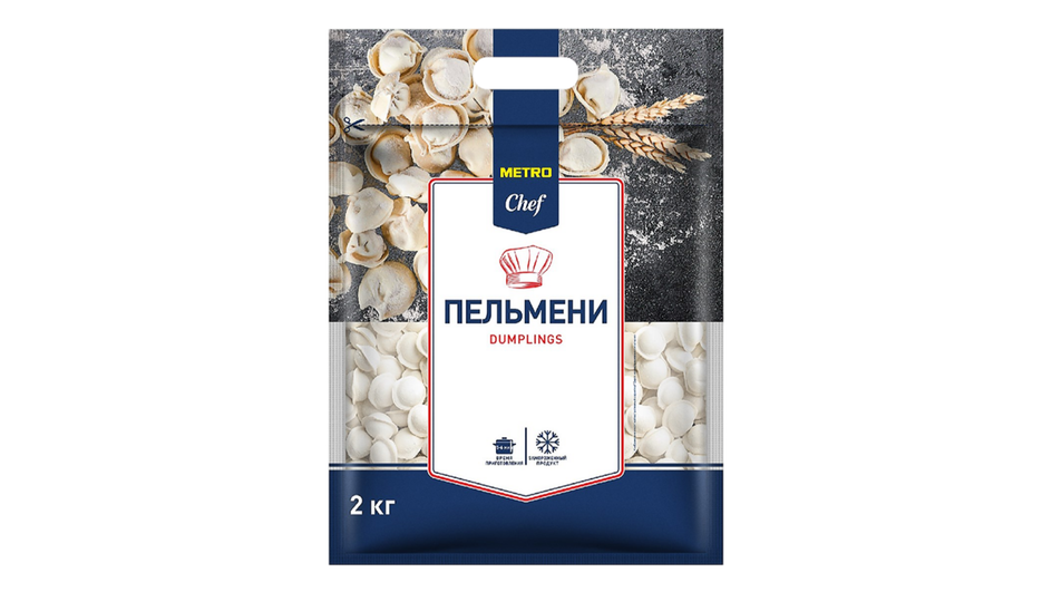 Пельмени фирмы METRO серия Chef с говядиной и свининой Пельмени фирмы METRO серия Chef с говядиной и свининой