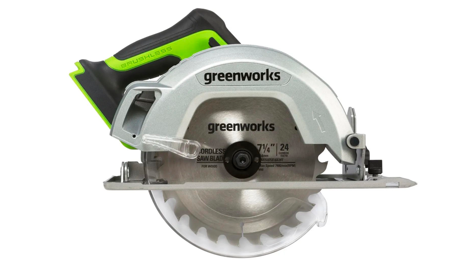 Ручная аккумуляторная циркулярная пила Greenworks GD24CS Ручная аккумуляторная циркулярная пила Greenworks GD24CS