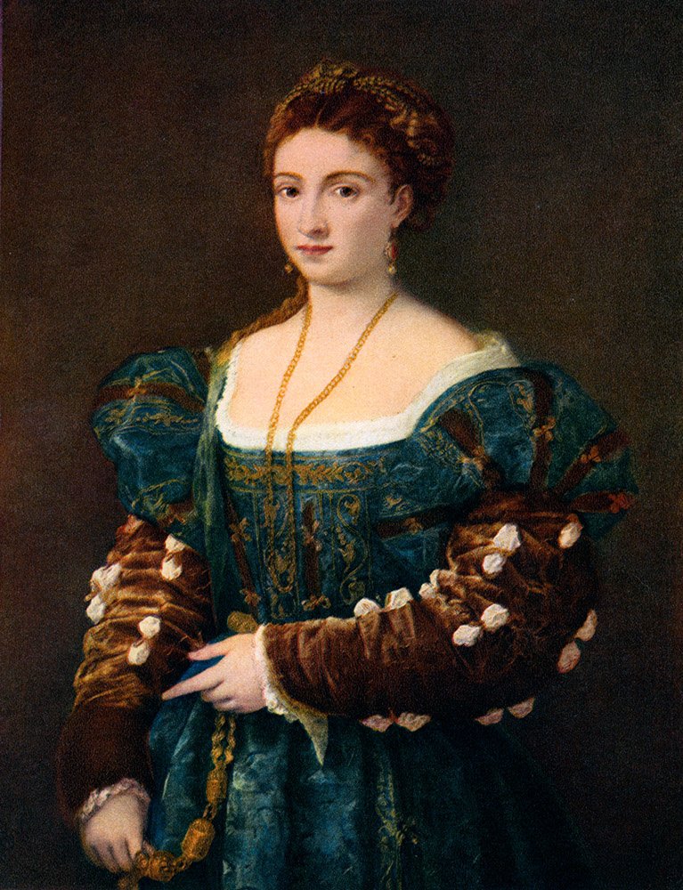 «Портрет женщины» кисти Тициана, ок. 1536 года. Legion-media.ru