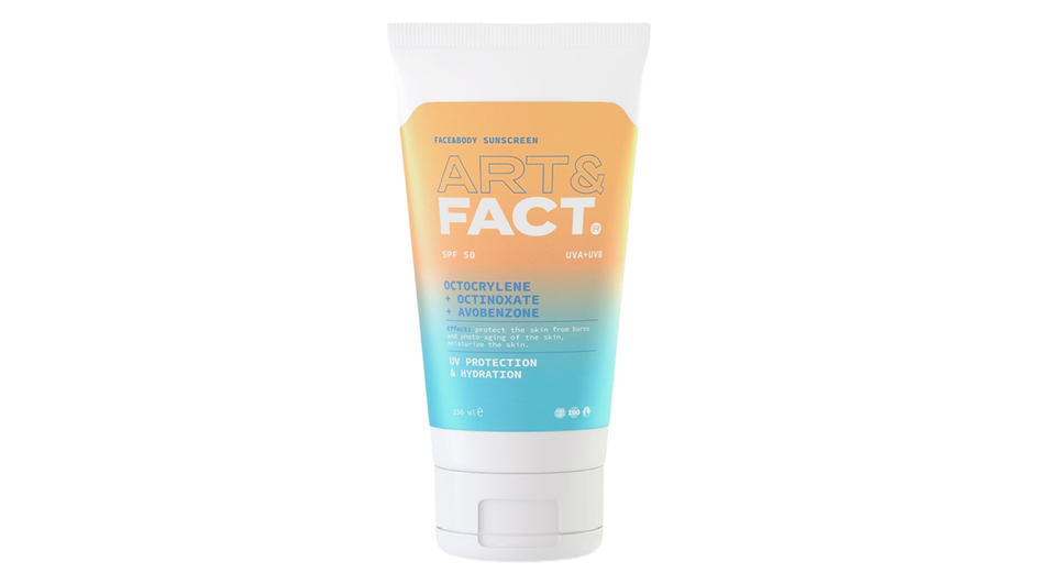 Солнцезащитный крем для тела фирмы ART&FACT серия SPF 50 Солнцезащитный крем для тела фирмы ART&FACT серия SPF 50