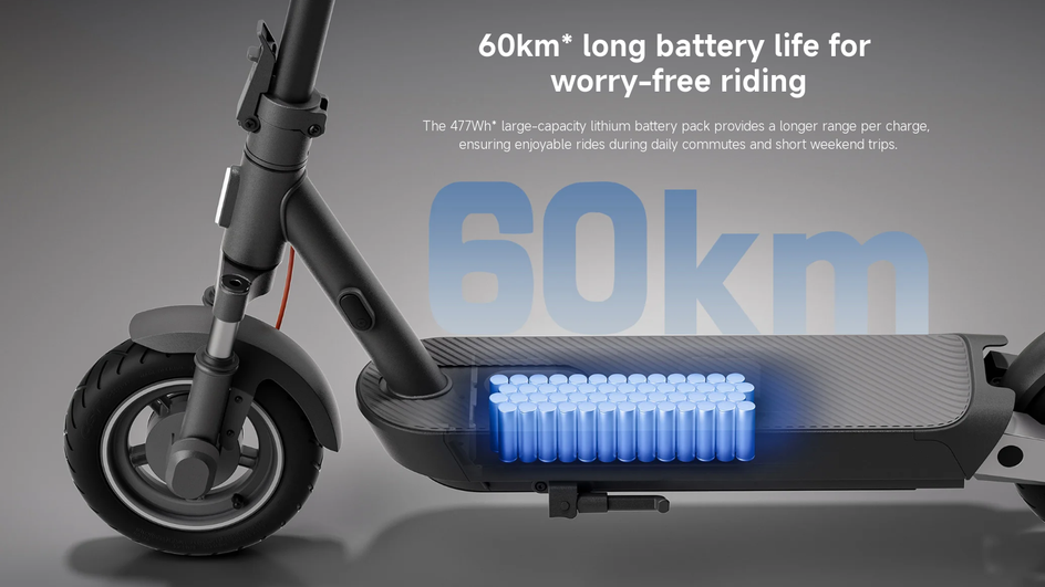 Особенность батареи Xiaomi Electric Scooter 5 Pro