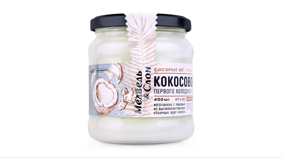 Кокосовое масло фирмы Медведь и Слон Кокосовое масло фирмы Медведь и Слон