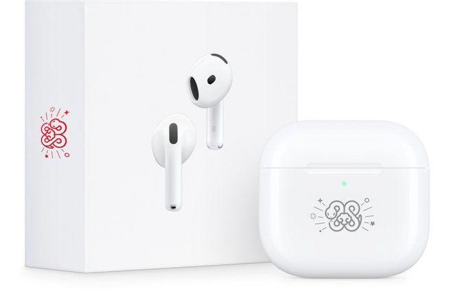 Специальная серия AirPods 4 к Году Змеи.