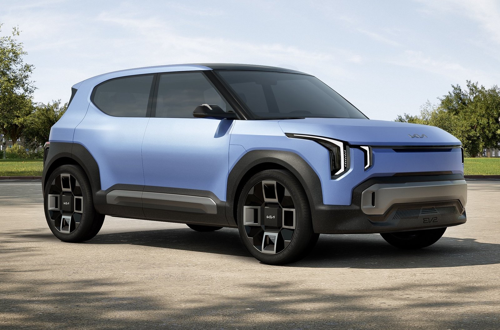 Kia EV2: бюджетный электрический кроссовер с салоном-трансформером Kia EV2: бюджетный электрический кроссовер с салоном-трансформером
