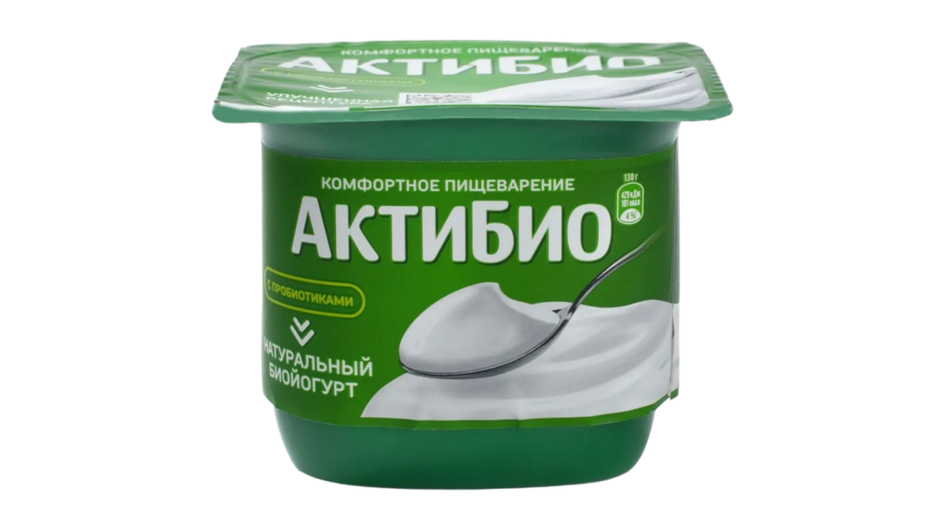 Биойогурт фирмы АктиБио серия натуральный 3,5% Биойогурт фирмы АктиБио серия натуральный 3,5%
