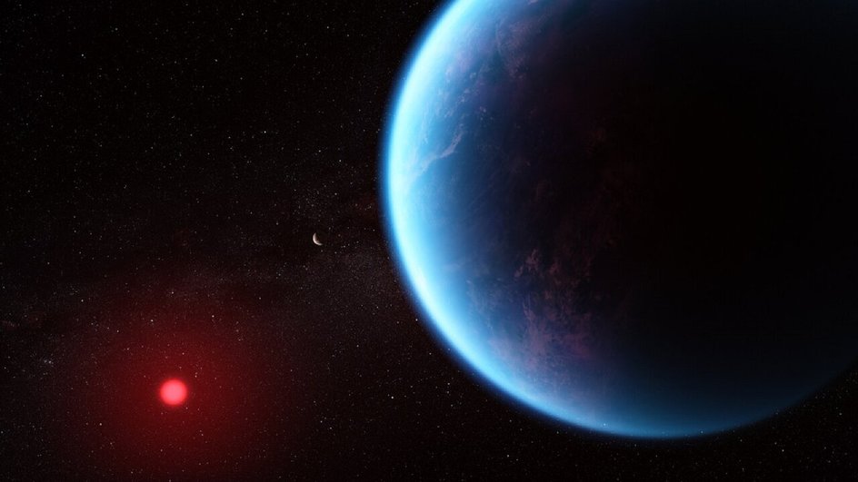 Экзопланета K2-18b в несколько раз массивнее Земли