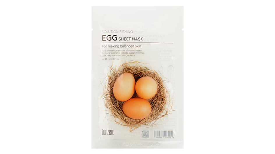 Тканевая маска для сужения пор фирмы Tenzero серия Solution Firming Egg Тканевая маска для сужения пор фирмы Tenzero серия Solution Firming Egg
