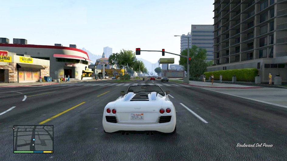 Скриншот геймплея GTA V Скриншот геймплея GTA V