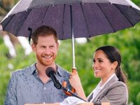Content image for: 504923 | Под одним зонтом: принц Гарри и Меган Маркл привезли дождь австралийским фермерам