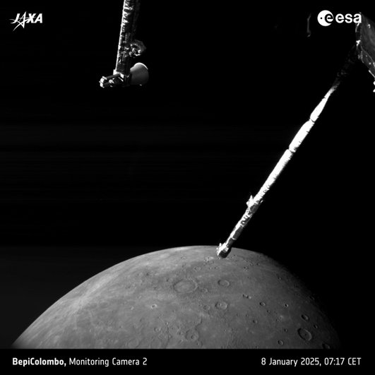 Вид на Меркурий с BepiColombo