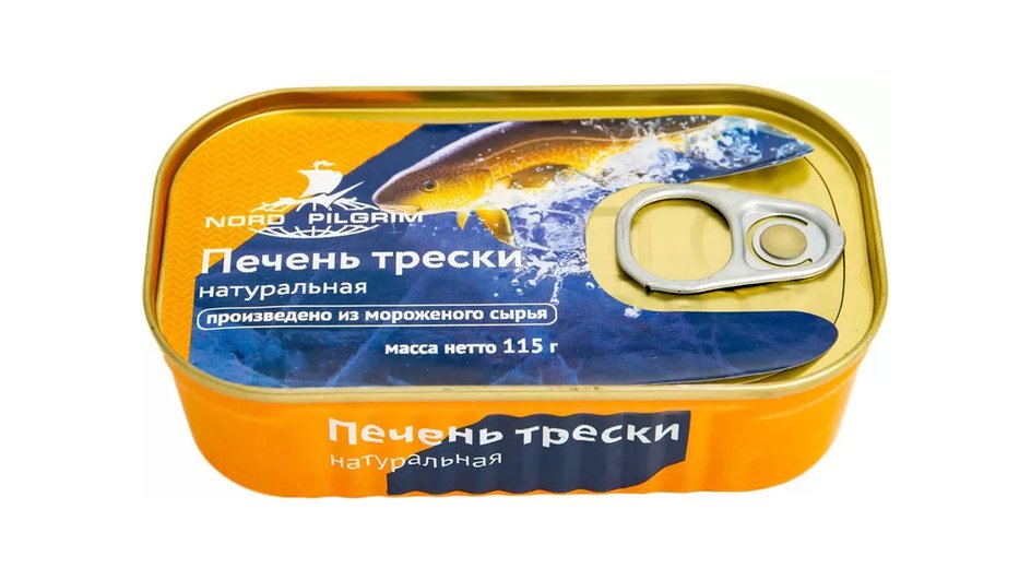 Печень трески NORD PILGRIM. Печень трески NORD PILGRIM.