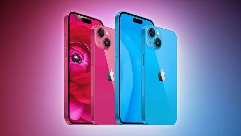iPhone 15 в насыщенном розовом и голубом цветах. Фото: 9to5Mac