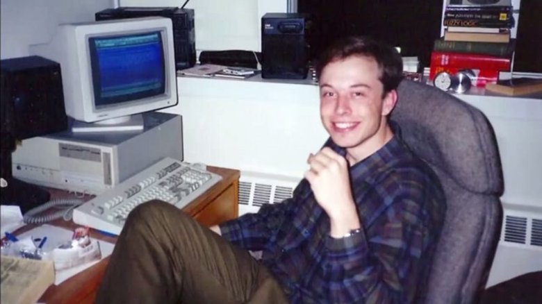 Молодой Илон Маск. 1995 год. Фото: Twitter