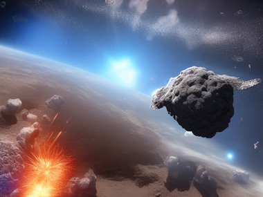 Астероид падает на Землю