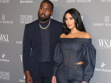 Slide image for gallery: 11763 | Ким Кардашьян и Канье Уэст в Burberry