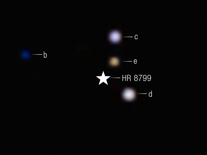 снимок HR 8799 снимок HR 8799
